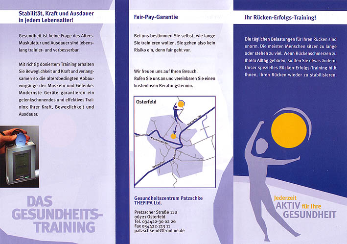 Gesundheitstraining 2 Ursula Patzschke 06721 Osterfeld